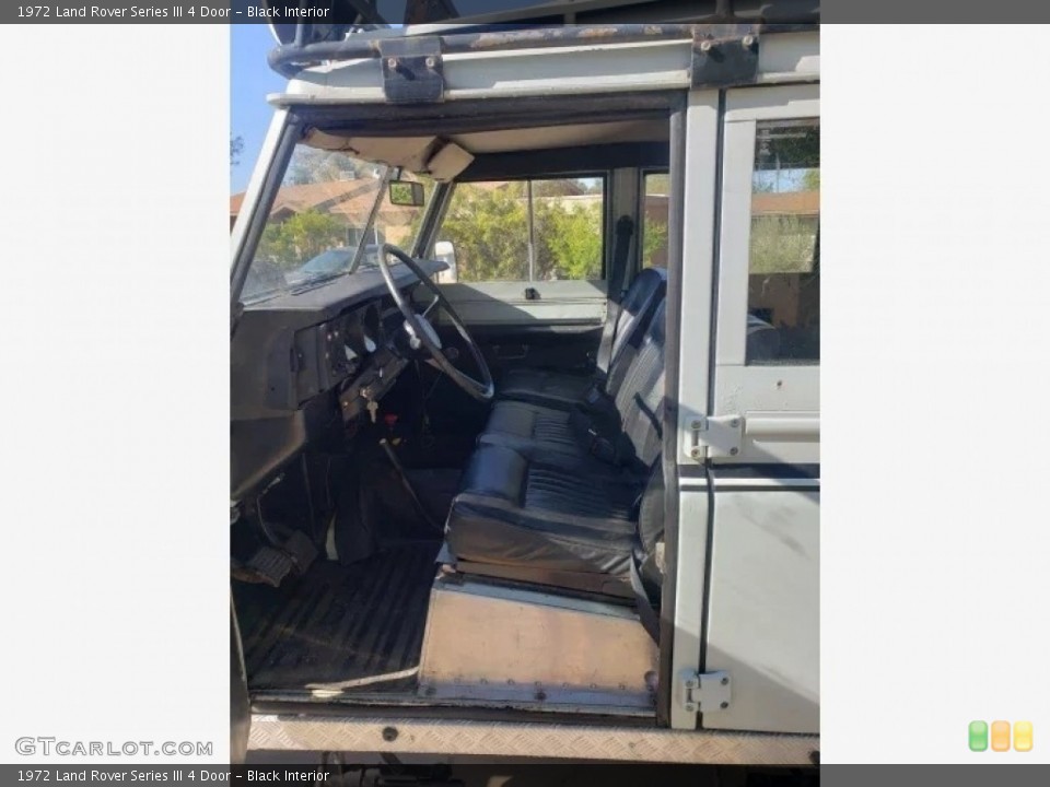 Black 1972 Land Rover Series III Interiors