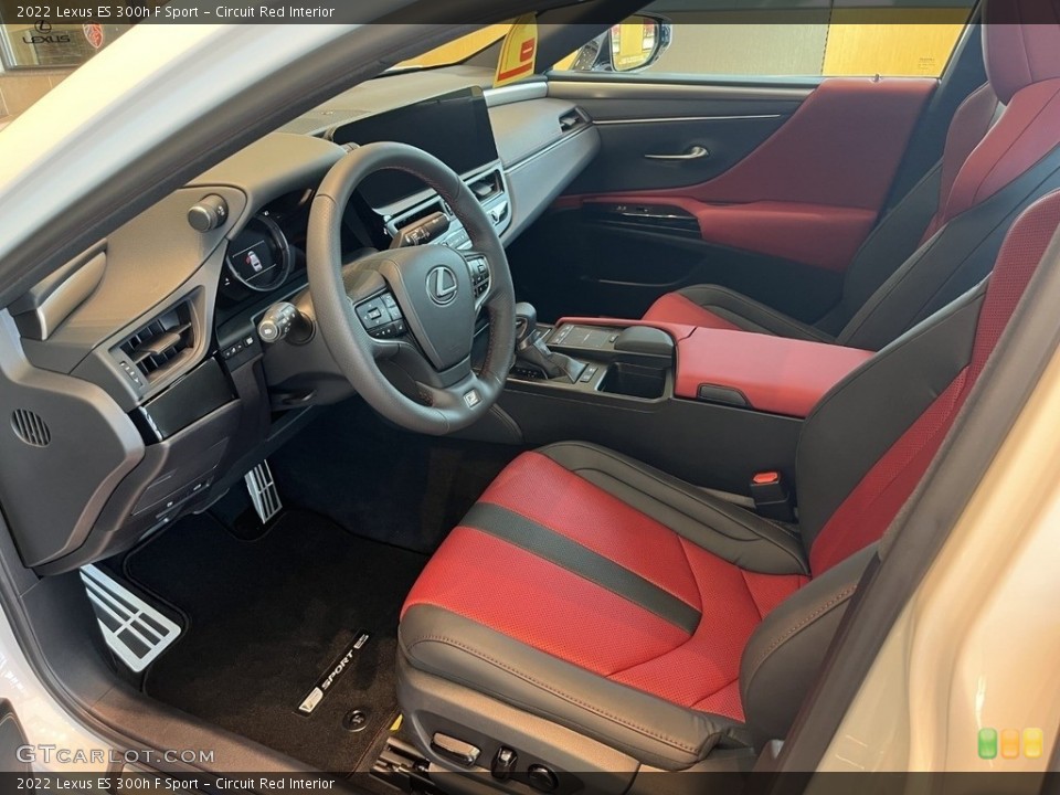 Circuit Red Interior Photo for the 2022 Lexus ES 300h F Sport #144547275