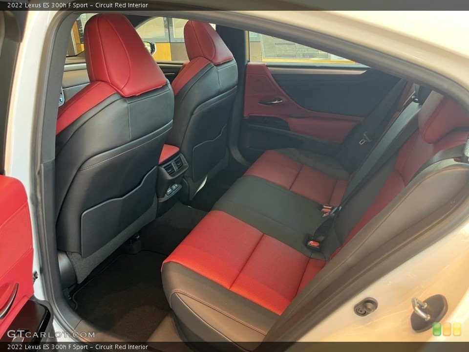 Circuit Red Interior Rear Seat for the 2022 Lexus ES 300h F Sport #144547299