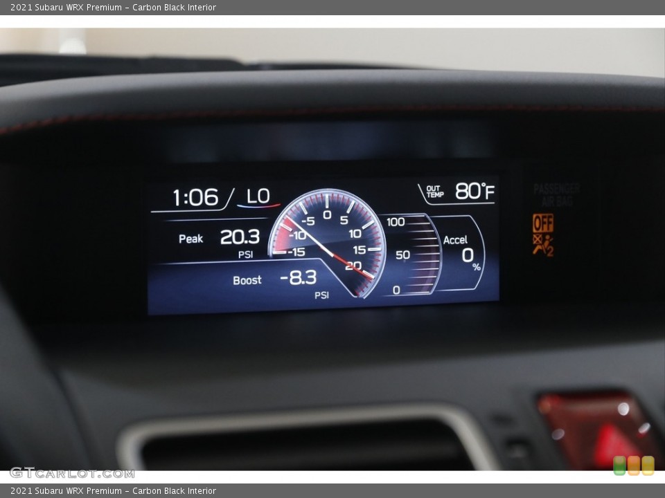 Carbon Black Interior Gauges for the 2021 Subaru WRX Premium #144548355