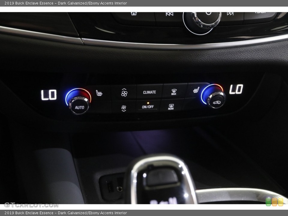 Dark Galvanized/Ebony Accents Interior Controls for the 2019 Buick Enclave Essence #144548364
