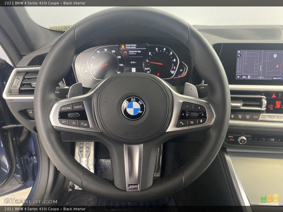 Black Interior Steering Wheel for the 2021 BMW 4 Series 430i Coupe #144549213