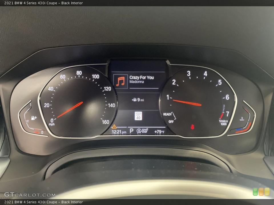 Black Interior Gauges for the 2021 BMW 4 Series 430i Coupe #144549288