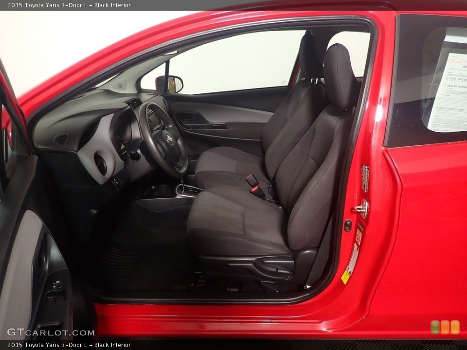 Black Interior Front Seat for the 2015 Toyota Yaris 3-Door L #144549552