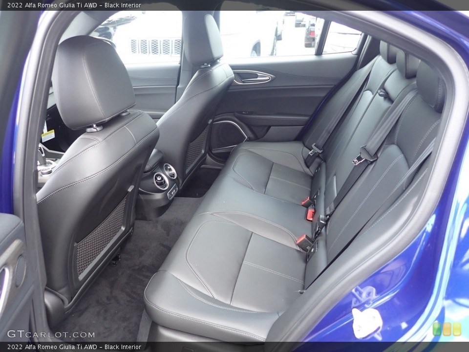 Black Interior Rear Seat for the 2022 Alfa Romeo Giulia Ti AWD #144549624