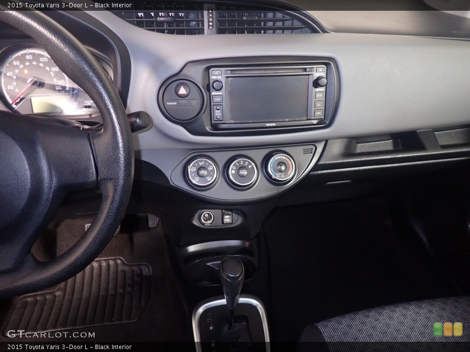 Black Interior Controls for the 2015 Toyota Yaris 3-Door L #144549630