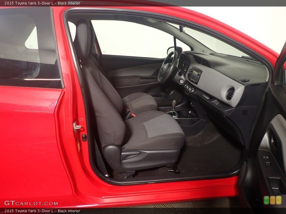 Black Interior Front Seat for the 2015 Toyota Yaris 3-Door L #144549780
