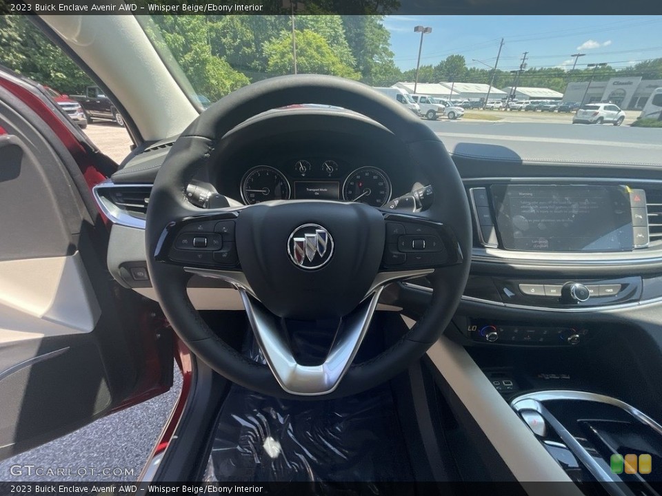 Whisper Beige/Ebony Interior Steering Wheel for the 2023 Buick Enclave Avenir AWD #144549942