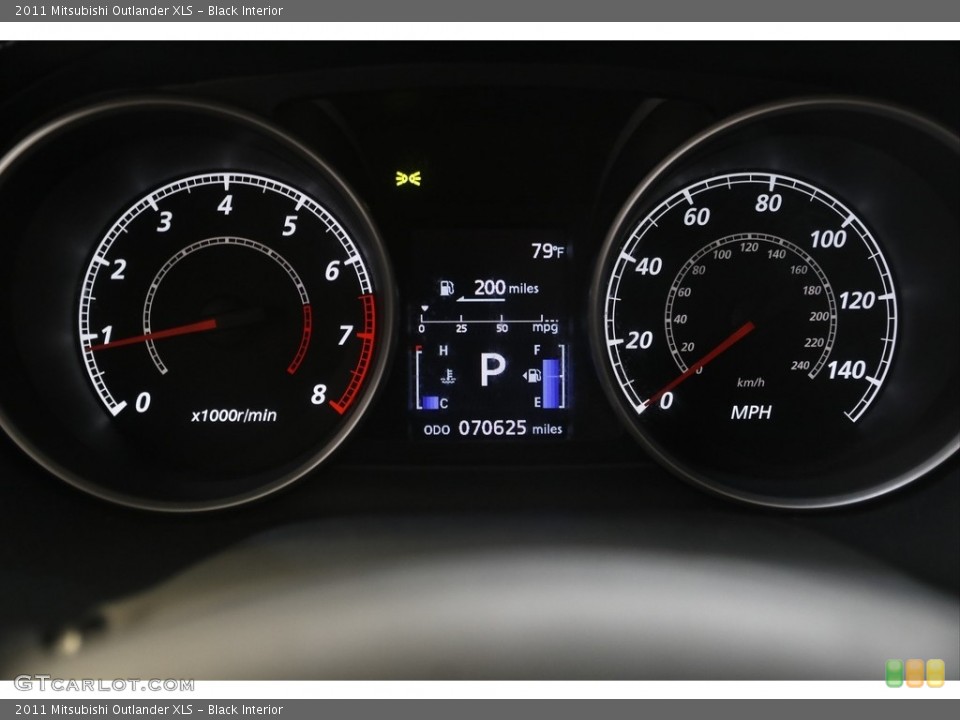 Black Interior Gauges for the 2011 Mitsubishi Outlander XLS #144551040