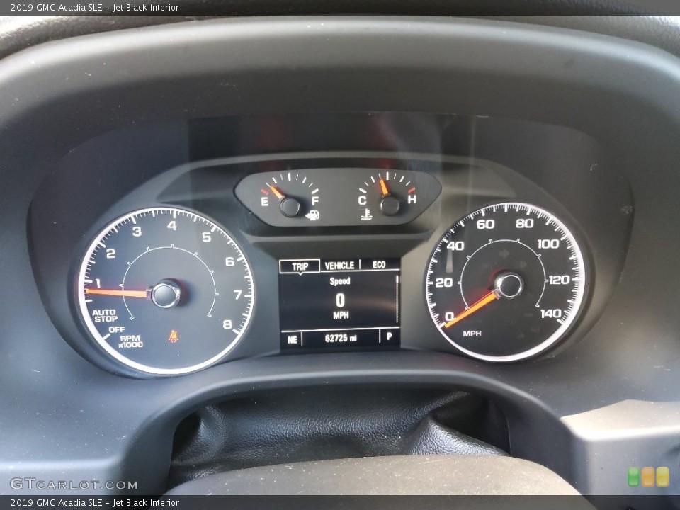 Jet Black Interior Gauges for the 2019 GMC Acadia SLE #144555517