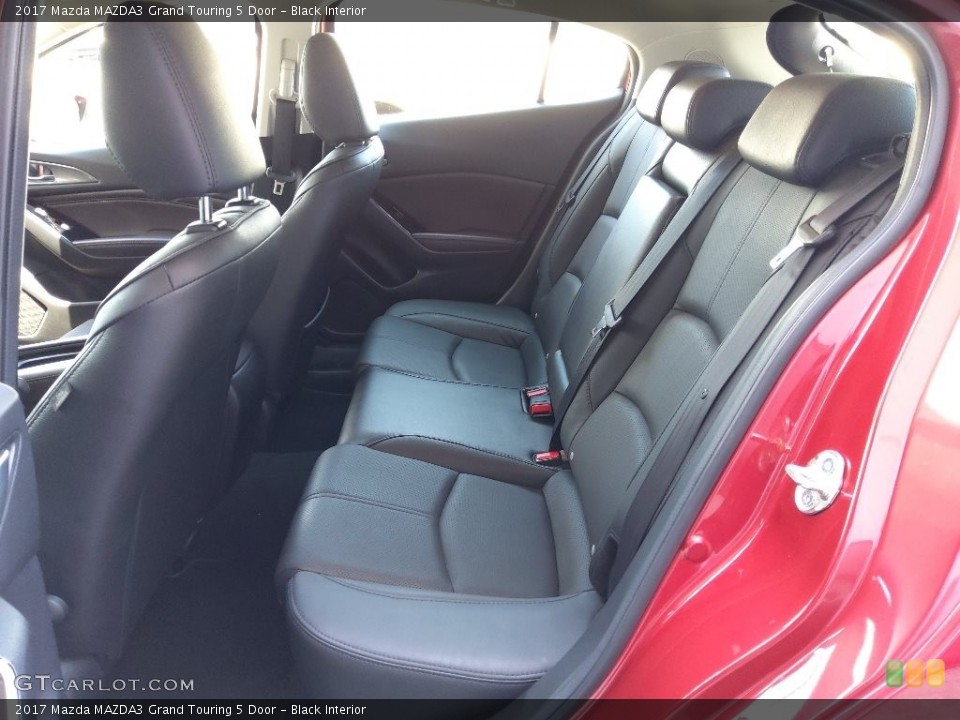Black Interior Rear Seat for the 2017 Mazda MAZDA3 Grand Touring 5 Door #144556114