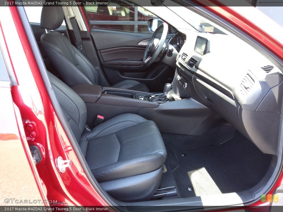 Black Interior Front Seat for the 2017 Mazda MAZDA3 Grand Touring 5 Door #144556189
