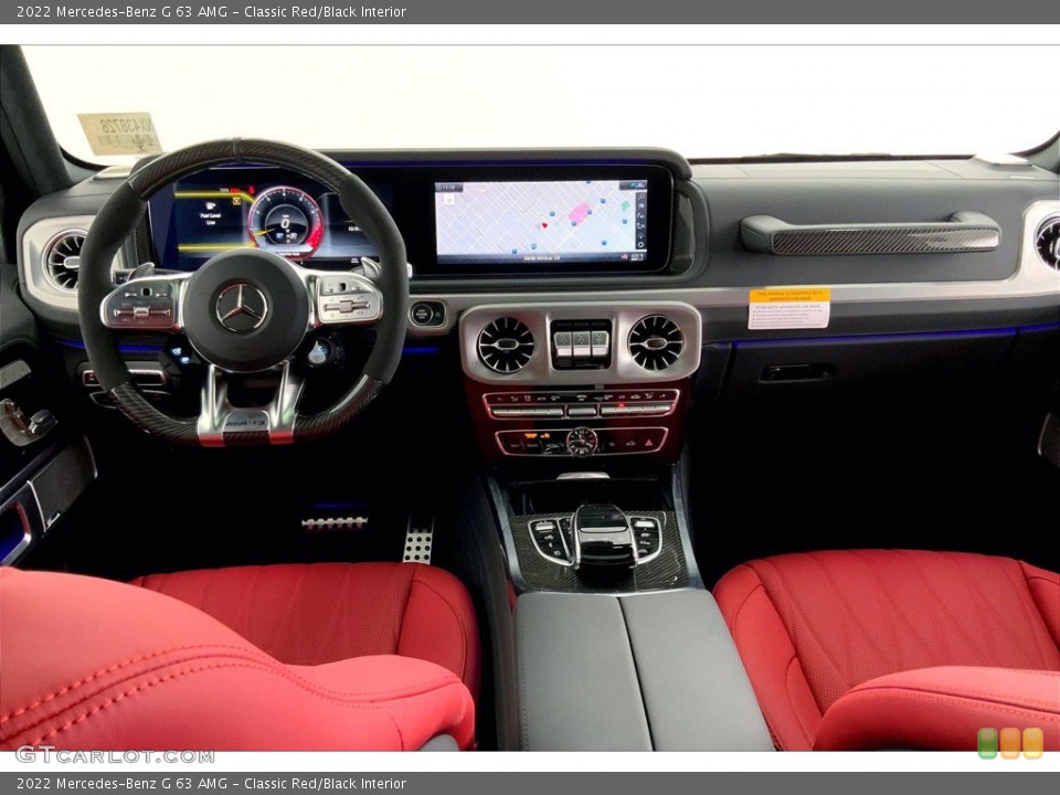 Classic Red/Black Interior Dashboard for the 2022 Mercedes-Benz G 63 AMG #144556363