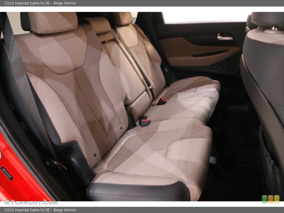 Beige Interior Rear Seat for the 2020 Hyundai Santa Fe SE #144557626