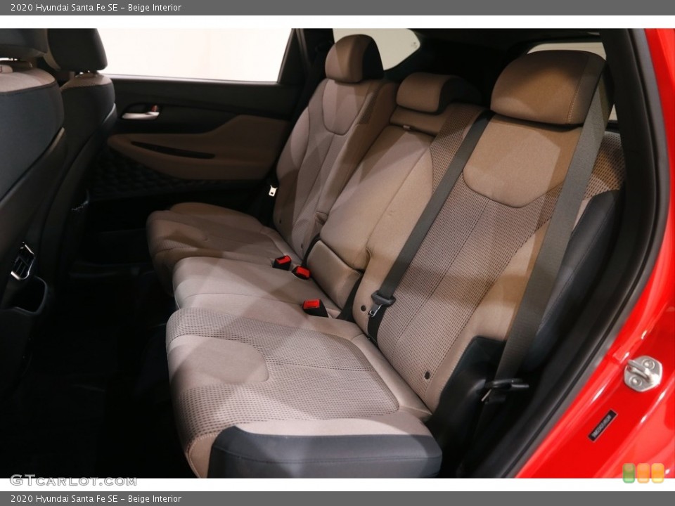 Beige Interior Rear Seat for the 2020 Hyundai Santa Fe SE #144557638