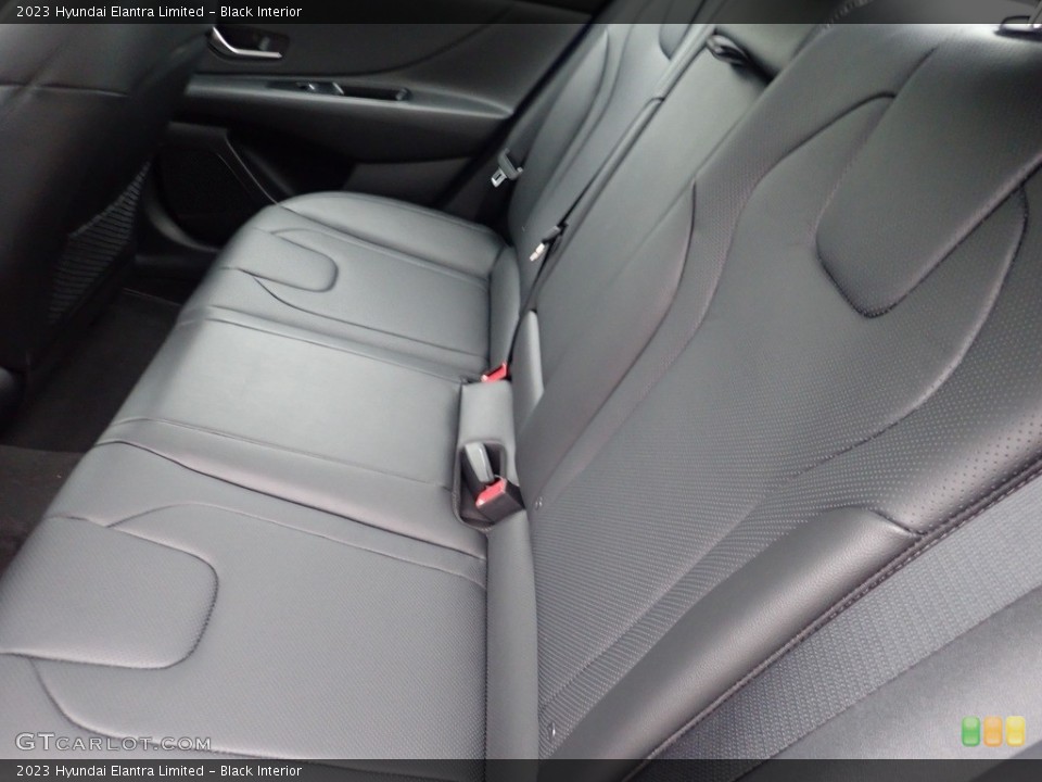 Black Interior Rear Seat for the 2023 Hyundai Elantra Limited #144562575