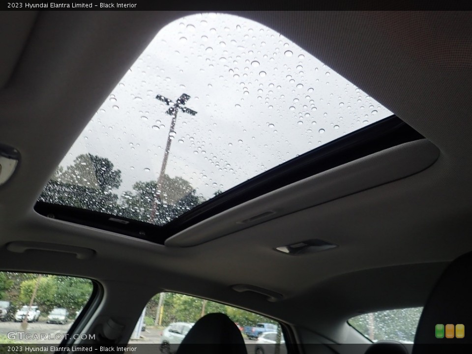Black Interior Sunroof for the 2023 Hyundai Elantra Limited #144562629