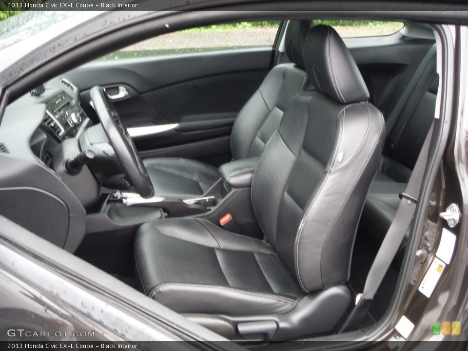 Black Interior Front Seat for the 2013 Honda Civic EX-L Coupe #144564510