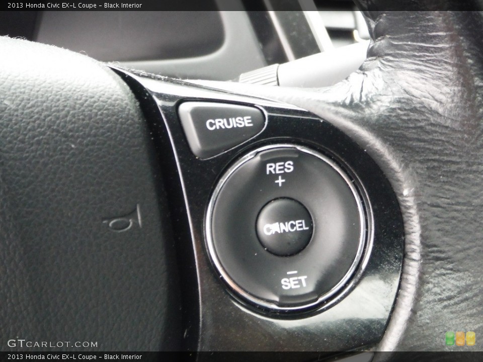 Black Interior Steering Wheel for the 2013 Honda Civic EX-L Coupe #144564678