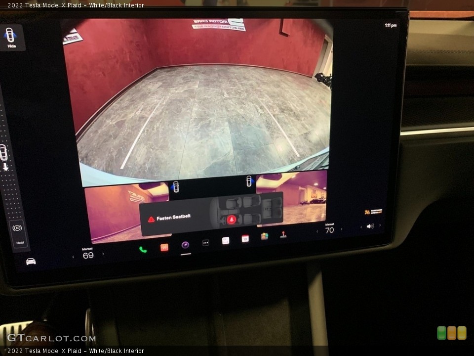 White/Black Interior Navigation for the 2022 Tesla Model X Plaid #144564684