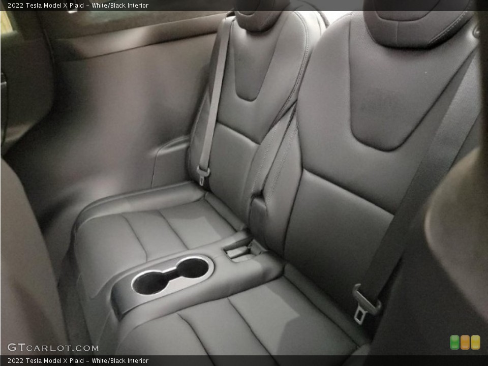 White/Black Interior Rear Seat for the 2022 Tesla Model X Plaid #144564744