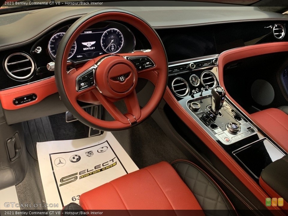 Hotspur/Black Interior Photo for the 2021 Bentley Continental GT V8 #144564921