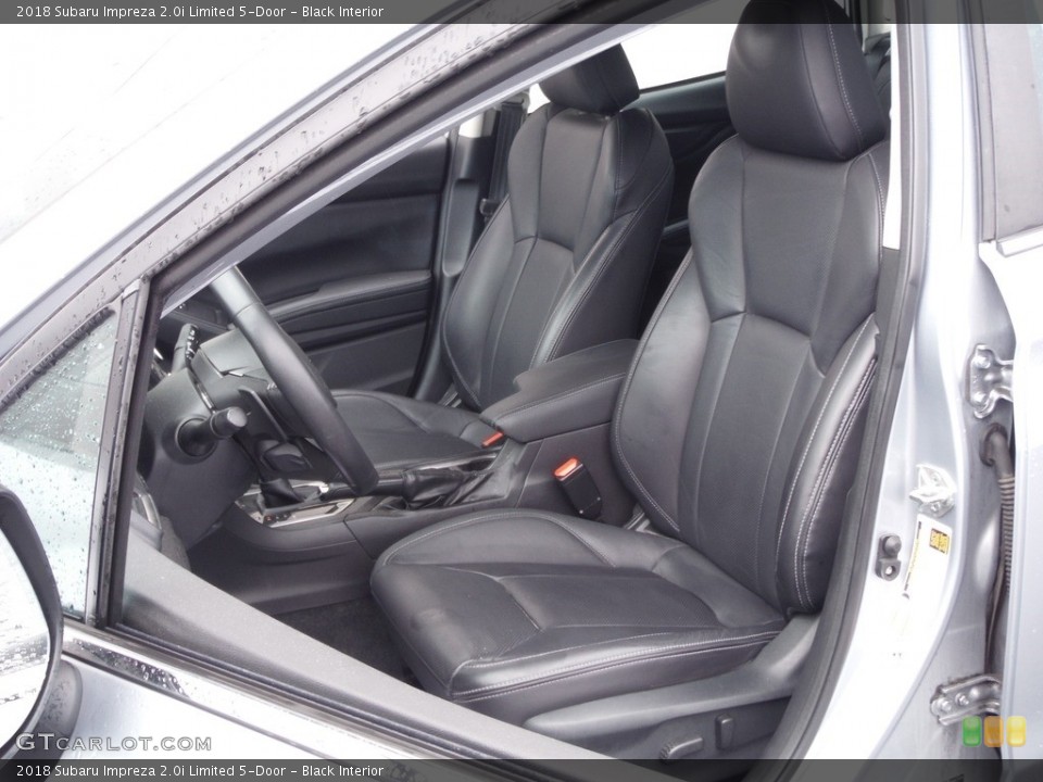 Black Interior Front Seat for the 2018 Subaru Impreza 2.0i Limited 5-Door #144565029