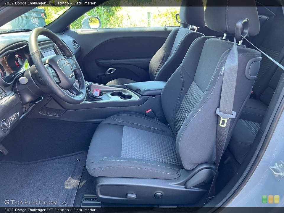 Black Interior Front Seat for the 2022 Dodge Challenger SXT Blacktop #144566226