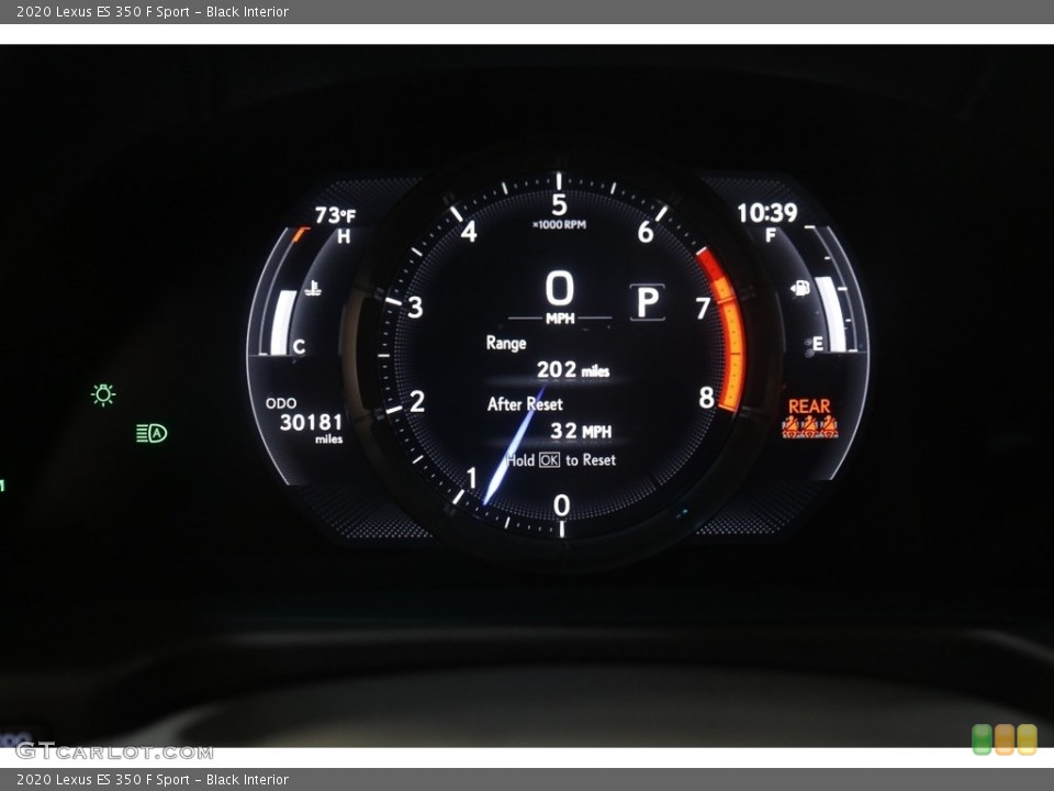 Black Interior Gauges for the 2020 Lexus ES 350 F Sport #144566643