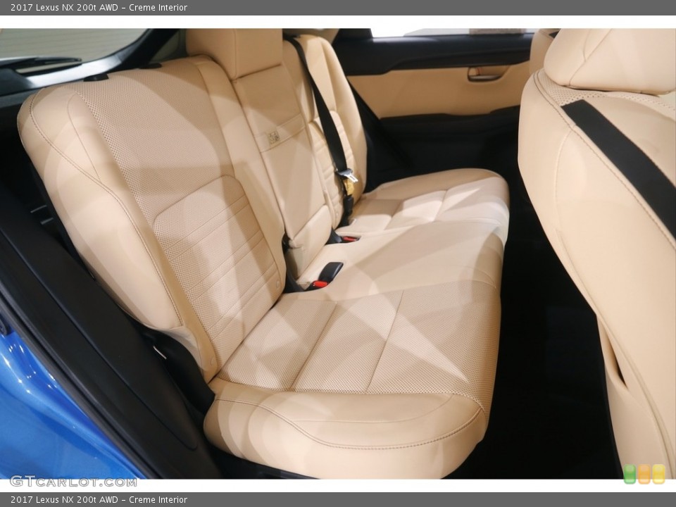 Creme Interior Rear Seat for the 2017 Lexus NX 200t AWD #144567402