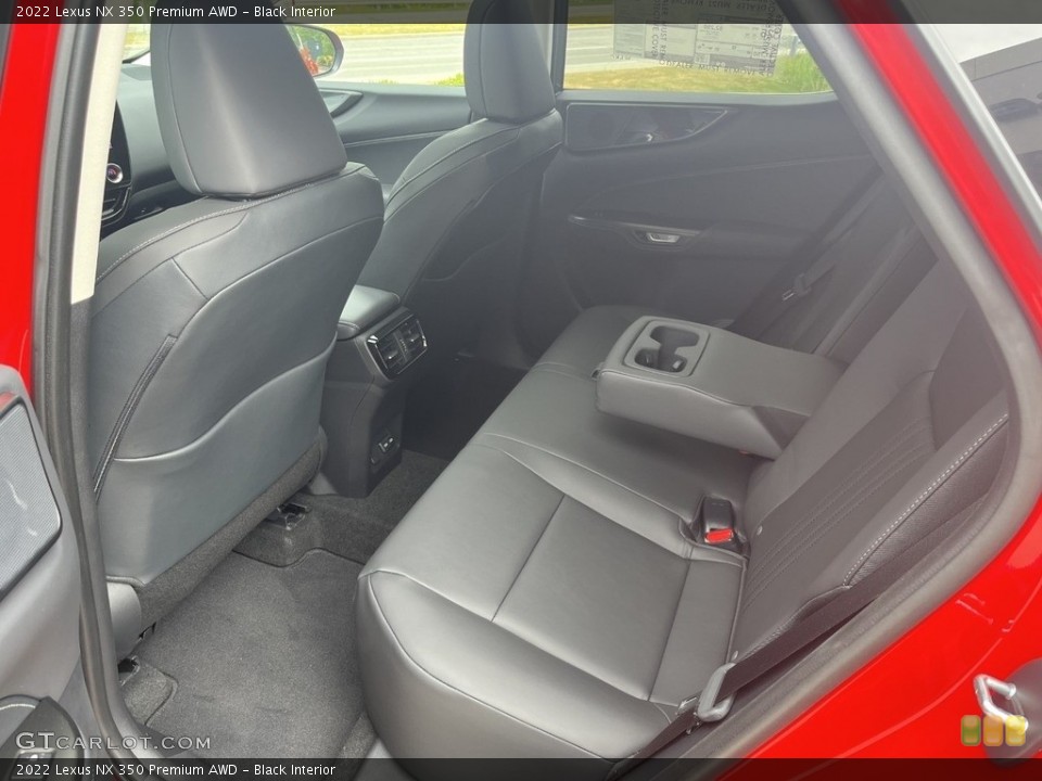 Black Interior Rear Seat for the 2022 Lexus NX 350 Premium AWD #144567534