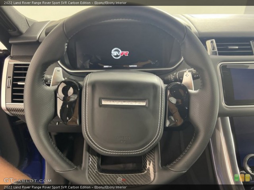 Ebony/Ebony Interior Steering Wheel for the 2022 Land Rover Range Rover Sport SVR Carbon Edition #144567618