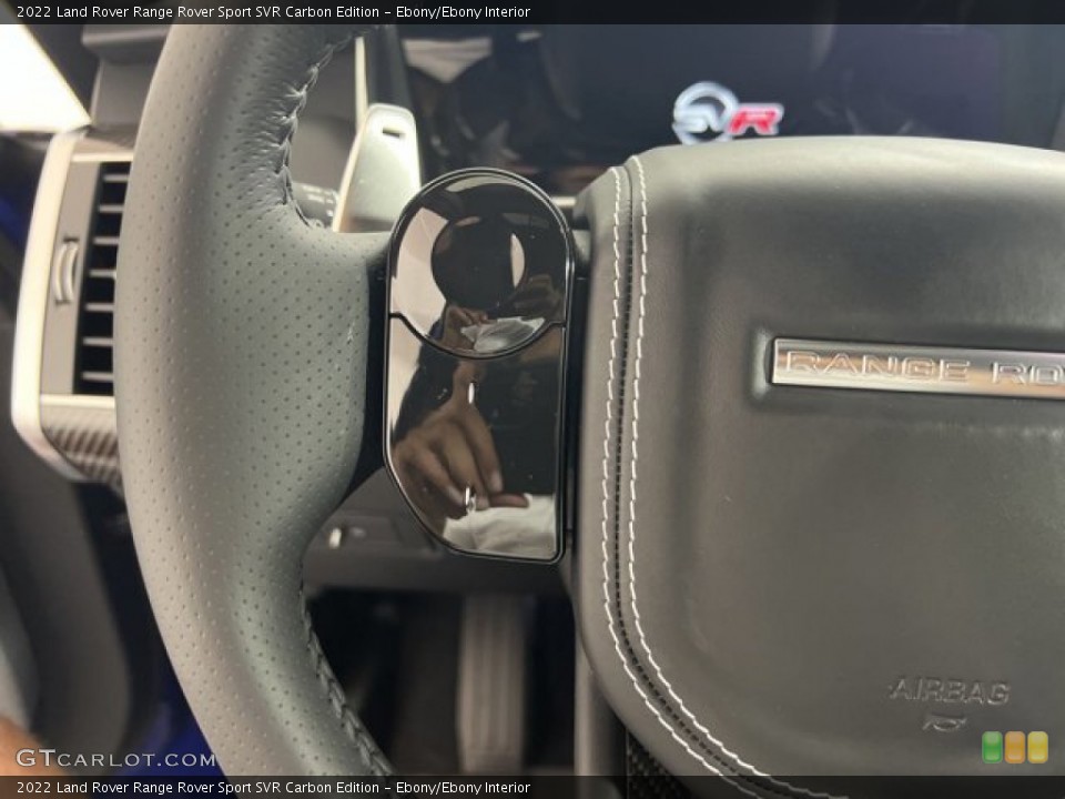 Ebony/Ebony Interior Steering Wheel for the 2022 Land Rover Range Rover Sport SVR Carbon Edition #144567642