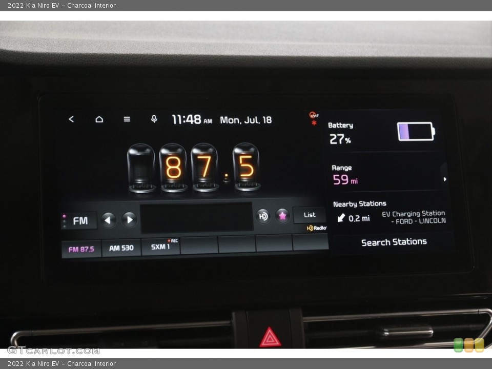 Charcoal Interior Controls for the 2022 Kia Niro EV #144569034