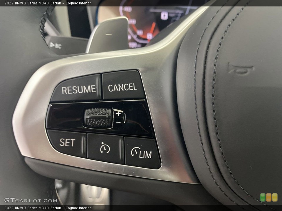 Cognac Interior Steering Wheel for the 2022 BMW 3 Series M340i Sedan #144571375
