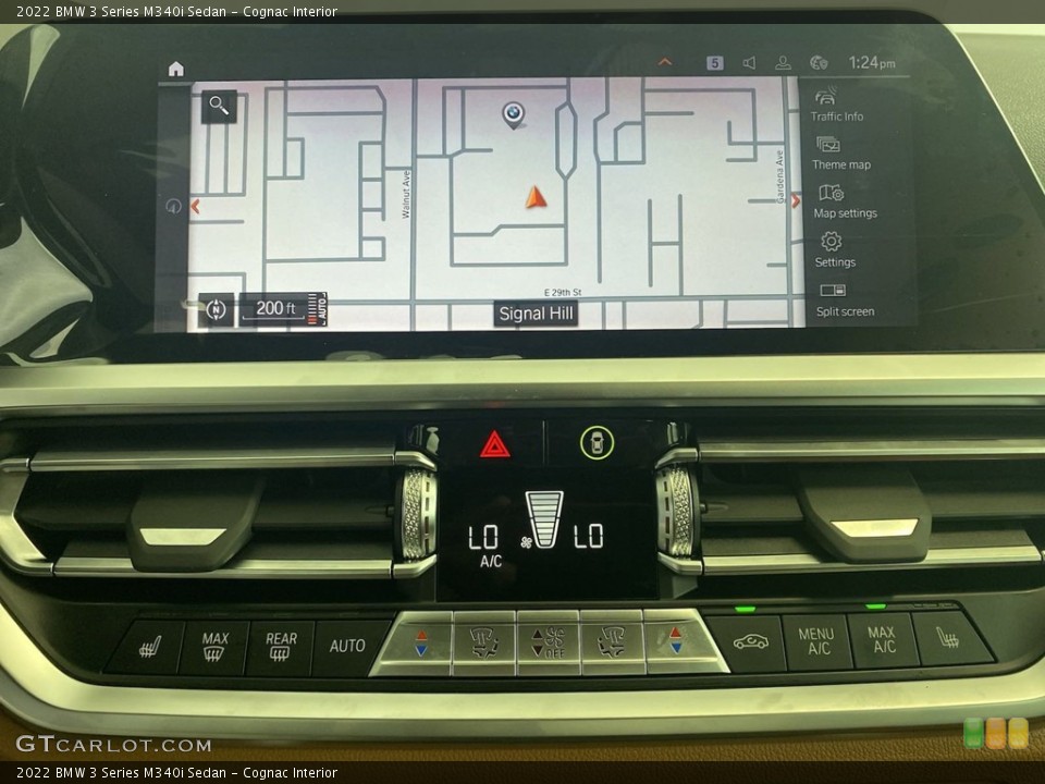 Cognac Interior Navigation for the 2022 BMW 3 Series M340i Sedan #144571708