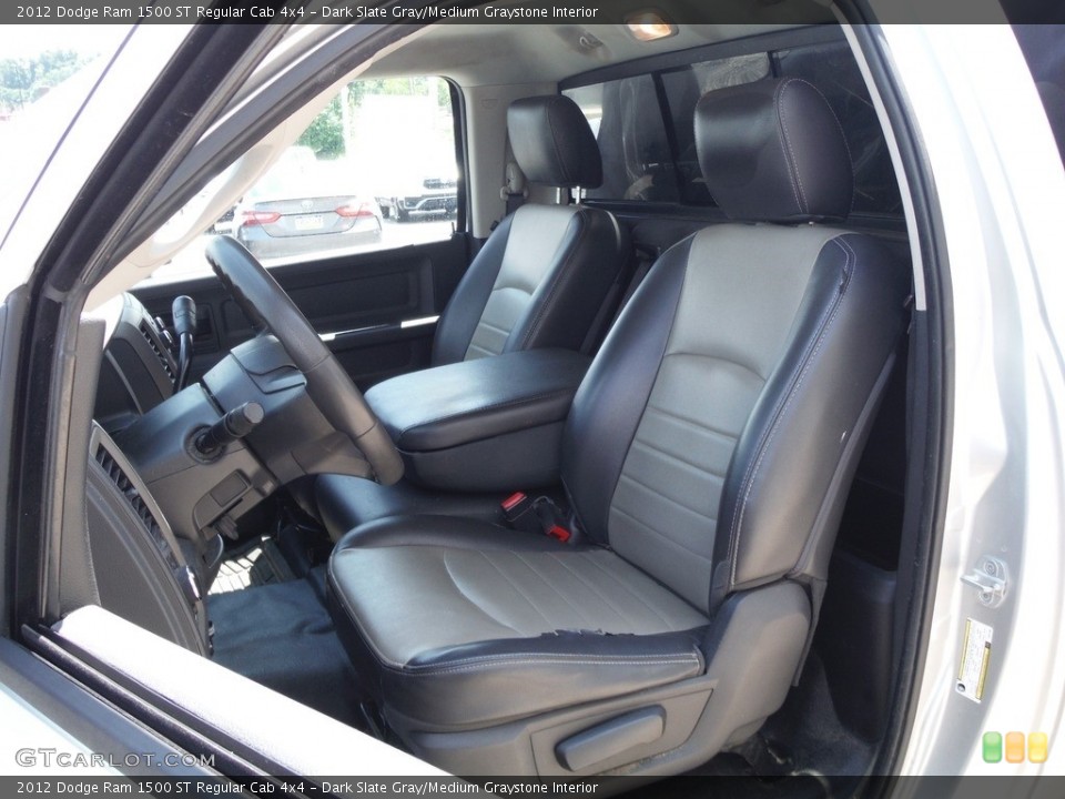 Dark Slate Gray/Medium Graystone Interior Front Seat for the 2012 Dodge Ram 1500 ST Regular Cab 4x4 #144573826