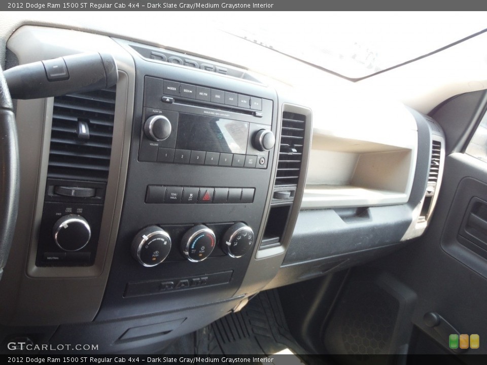 Dark Slate Gray/Medium Graystone Interior Controls for the 2012 Dodge Ram 1500 ST Regular Cab 4x4 #144573865