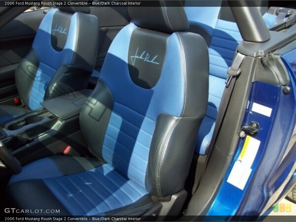 Blue/Dark Charcoal Interior Photo for the 2006 Ford Mustang Roush Stage 2 Convertible #144576001