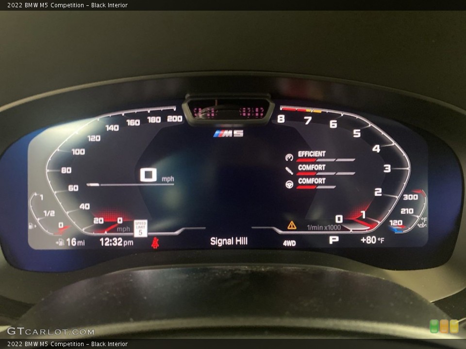 Black Interior Gauges for the 2022 BMW M5 Competition #144576265