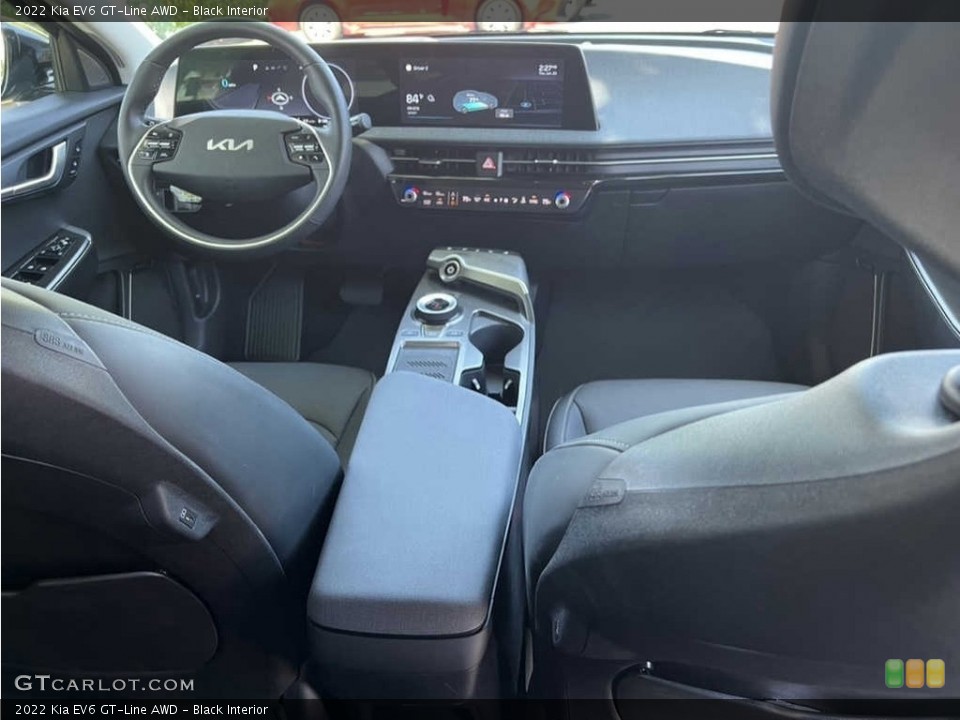 Black Interior Dashboard for the 2022 Kia EV6 GT-Line AWD #144576558