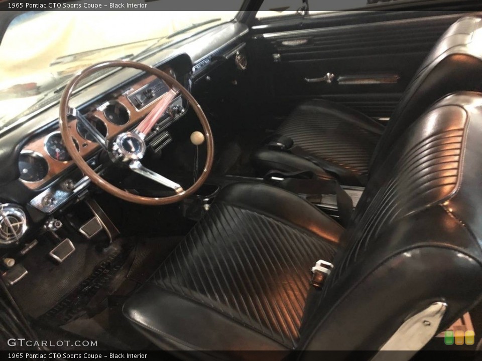 Black Interior Photo for the 1965 Pontiac GTO Sports Coupe #144581924