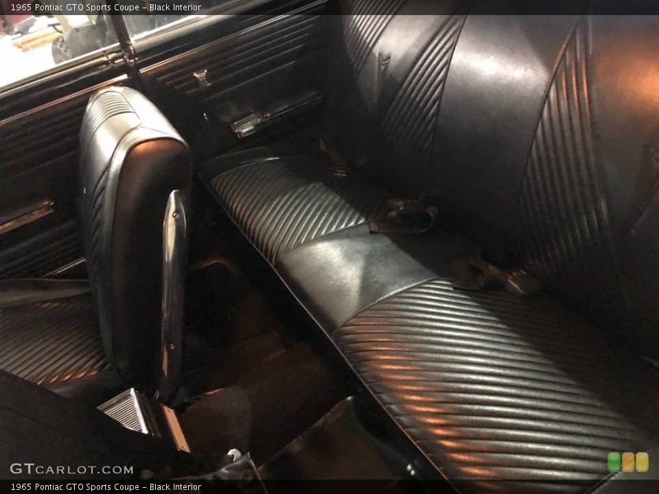 Black Interior Rear Seat for the 1965 Pontiac GTO Sports Coupe #144581990
