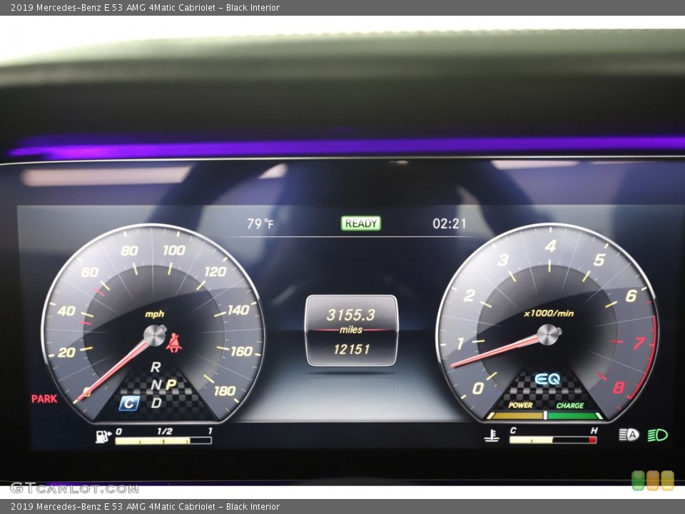 Black Interior Gauges for the 2019 Mercedes-Benz E 53 AMG 4Matic Cabriolet #144582803