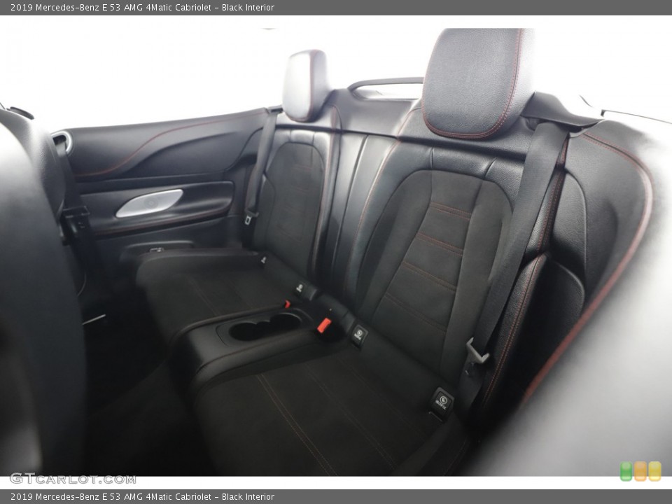 Black Interior Rear Seat for the 2019 Mercedes-Benz E 53 AMG 4Matic Cabriolet #144582902