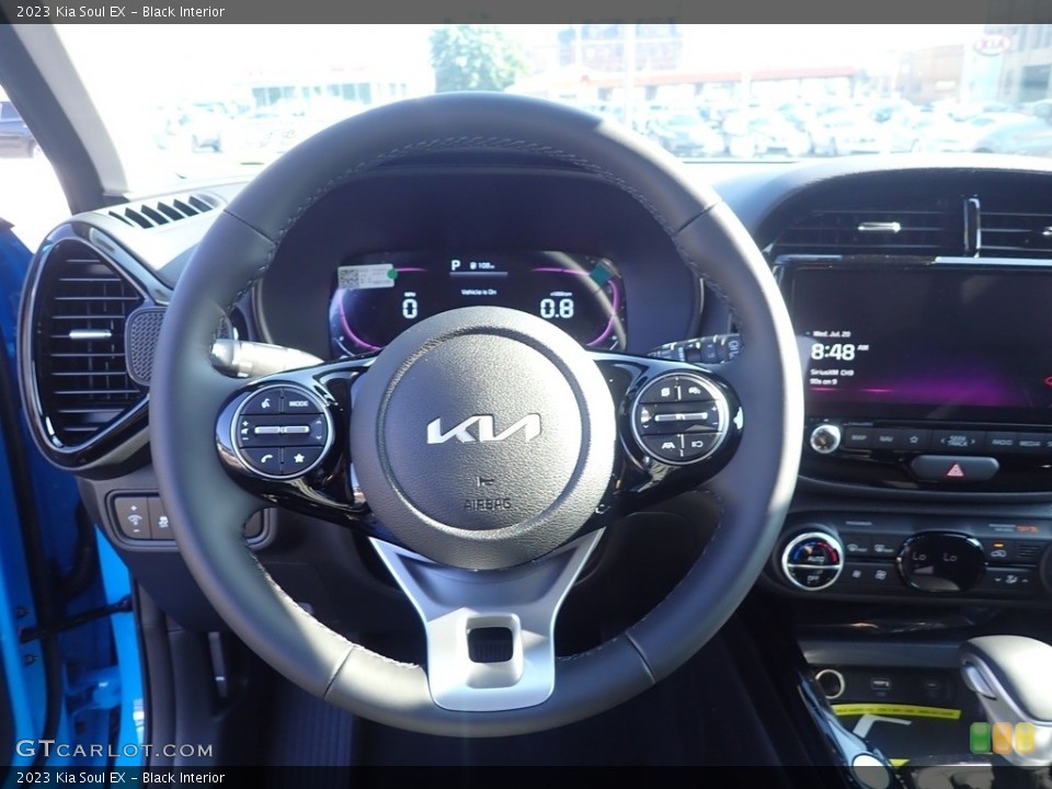 Black Interior Steering Wheel for the 2023 Kia Soul EX #144584926