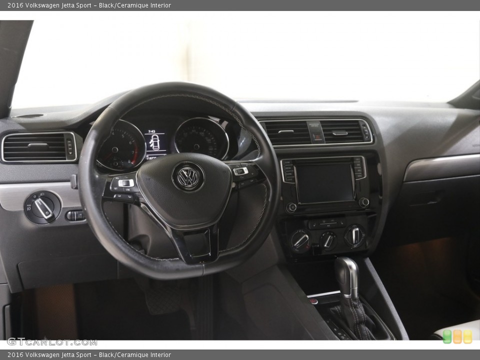 Black/Ceramique Interior Dashboard for the 2016 Volkswagen Jetta Sport #144586984