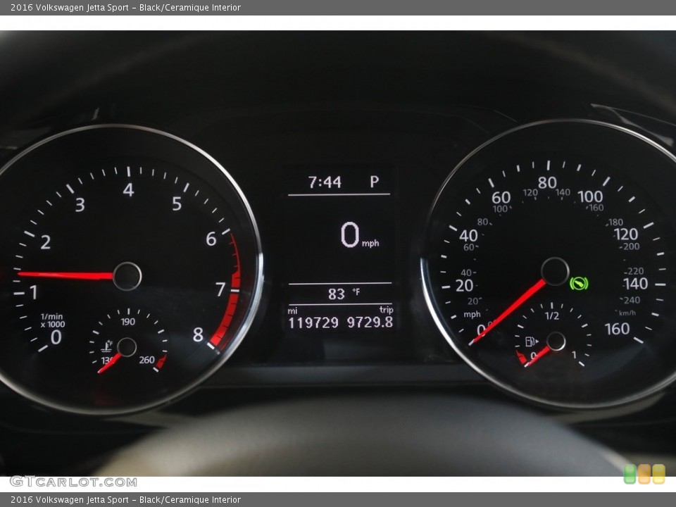 Black/Ceramique Interior Gauges for the 2016 Volkswagen Jetta Sport #144587029