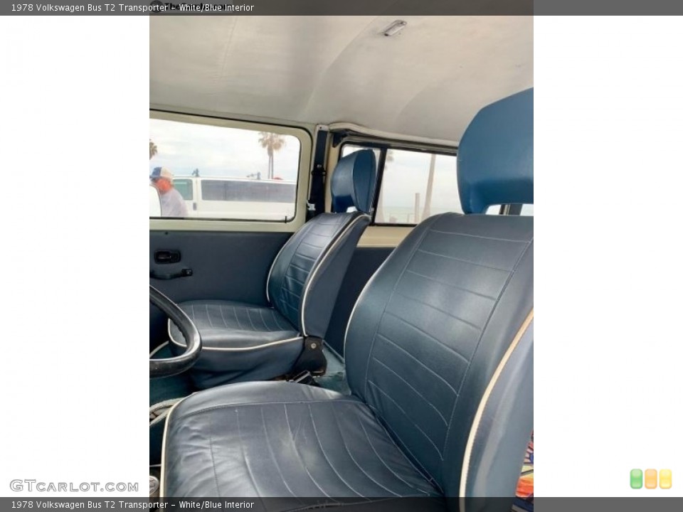 White/Blue Interior Photo for the 1978 Volkswagen Bus T2 Transporter #144590644