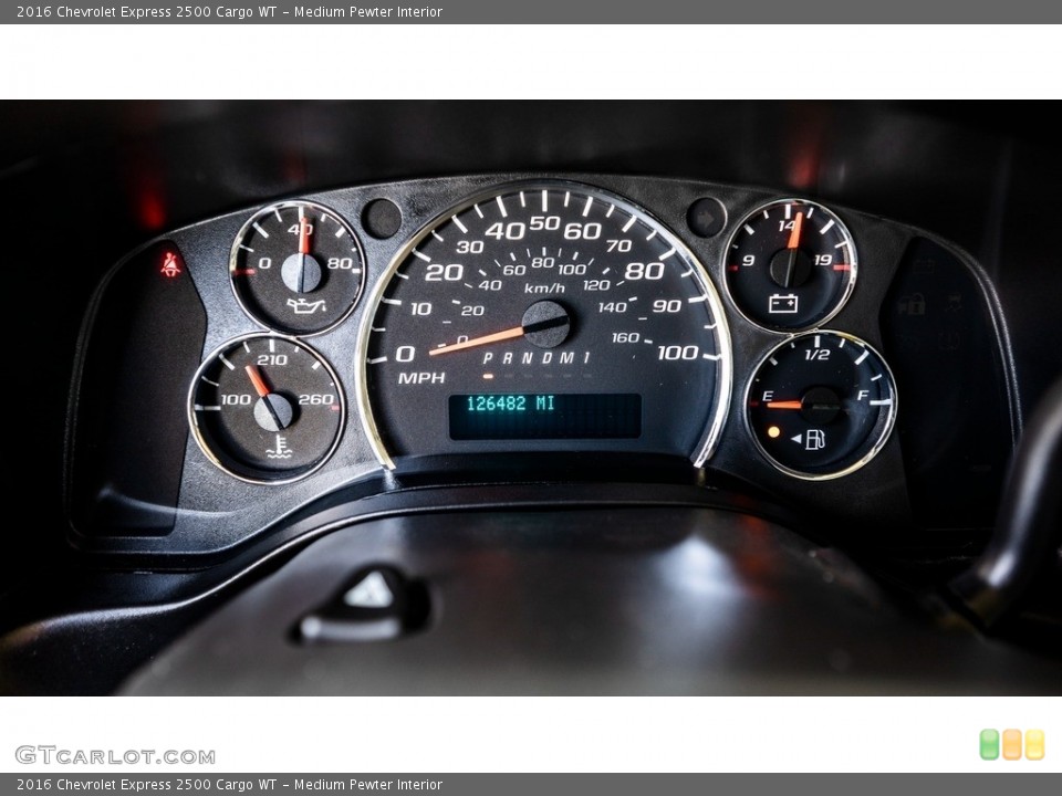 Medium Pewter Interior Gauges for the 2016 Chevrolet Express 2500 Cargo WT #144591142